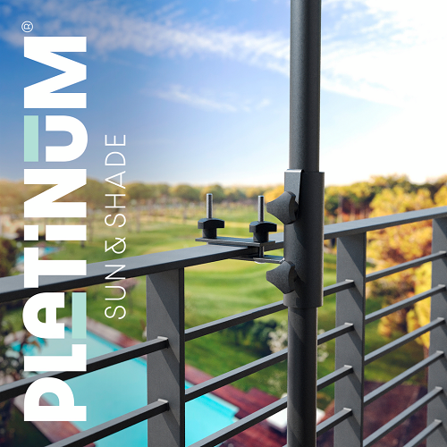 Platinum Balkonklem 7793, Horizontal flat railing, Ø38mm