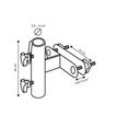 Platinum Balkonklem 7794, Vertical railing, Ø38mm