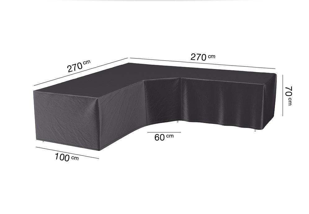 AeroCover loungeset trapeze hoek 270x270x100xH70