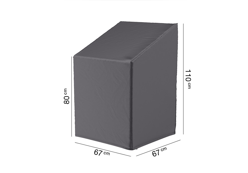 AeroCover Stackable-/ Gassystem chair cover 67x67xH80/110, A