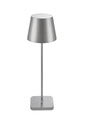 Glimm alu grey oplaadbare tafellamp mini