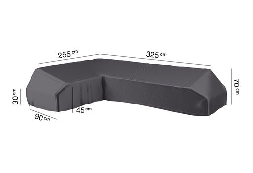 [AC 7882] AeroCover loungeset 325x255x90xH30/45/70, cover L Anthracit