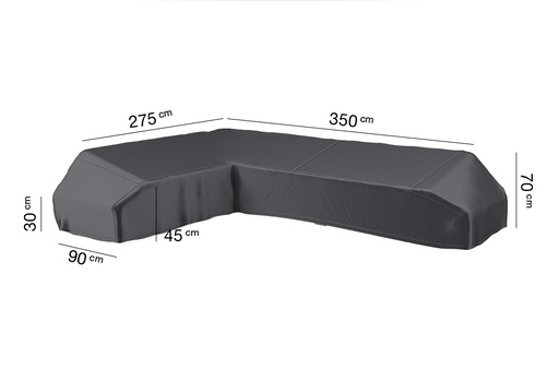 [AC 7884] AeroCover loungeset 350x275x90xH30/45/70, cover L Anthracit