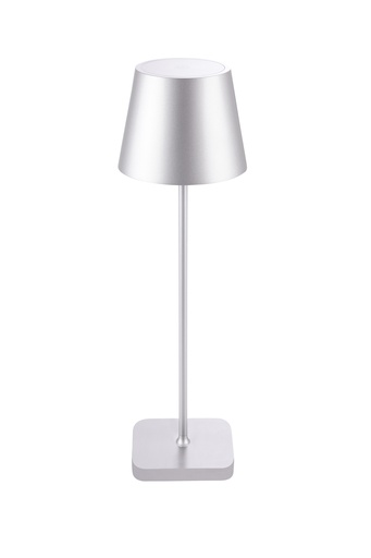 [SP GLI-160-304] Glimm alu silver oplaadbare tafellamp mini