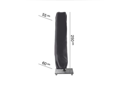 [AC 7970] AeroCover, Free-arm parasol cover H250x55/60, Anthracite