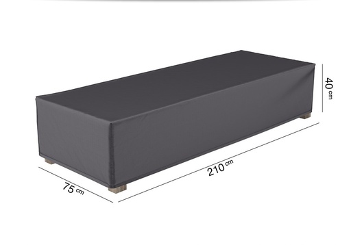 [AC 7964] AeroCover Loungebed cover 210x75x40 antraciet